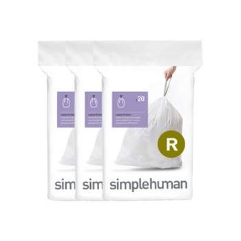 simplehuman CW0259 45L Trash Bag - 60 Count for sale online