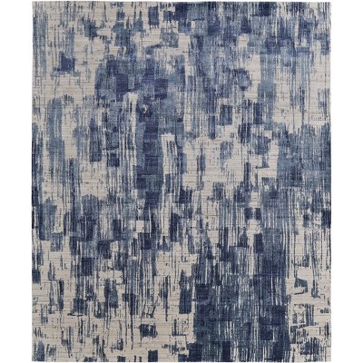 Eastfield Modern Abstract Blue/Ivory Area Rug