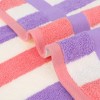 REGALWOVEN Striped Absorbent Soft Cotton Hand Towels for Bathroom 4 Pack - 4 of 4