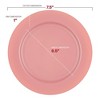 Smarty Had A Party 7.5" Fuchsia Plastic Appetizer Plates - 120 pcs - 3 of 4