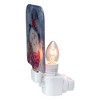 Northlight 4" Blue and Red Glass Snowman Christmas Night Light - 2 of 3
