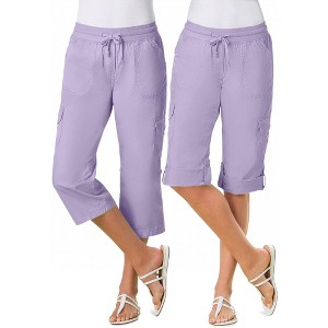 Woman Within Convertible Length Cargo Bermuda/Short - 1 of 4
