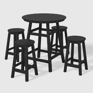 WestinTrends Malibu All Weather Hdpe Outdoor Patio Counter Height Dining Set (5-Piece) - 1 of 4