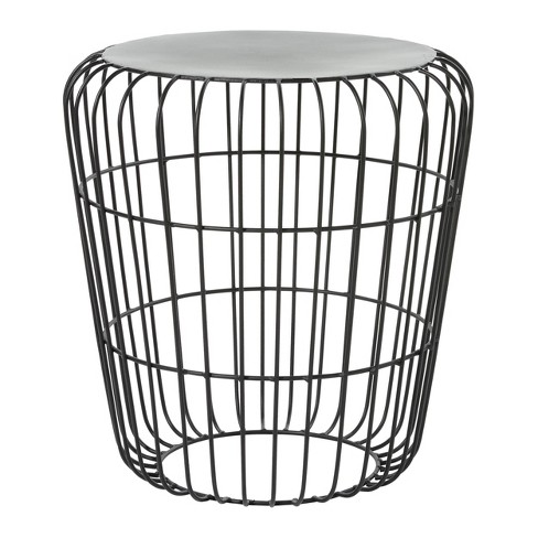 Metal Patio Accent Table Olivia May, Patio Side Table Black Metal