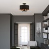 Livex Lighting Winchester 3 - Light Semi-Flush Mount in  Black - 3 of 4