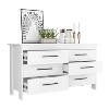 NicBex Stylish Wooden Dresser with 6 Spacious Drawers Minimalist Closet Storage with Superior Top for Bedroom, Living Room, Hallway - 3 of 4