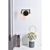 Elegant Lighting Serif 2 light brass and black Wall Sconce - 2 of 4