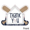 Big Dot of Happiness Batter Up - Baseball - Shaped Thank You Cards - Baby Shower or Birthday Party Thank You Note Cards with Envelopes - Set of 12 - 3 of 4