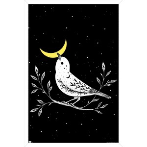 Trends International Episodic Drawing - Moon Bird Framed Wall Poster Prints - 1 of 4