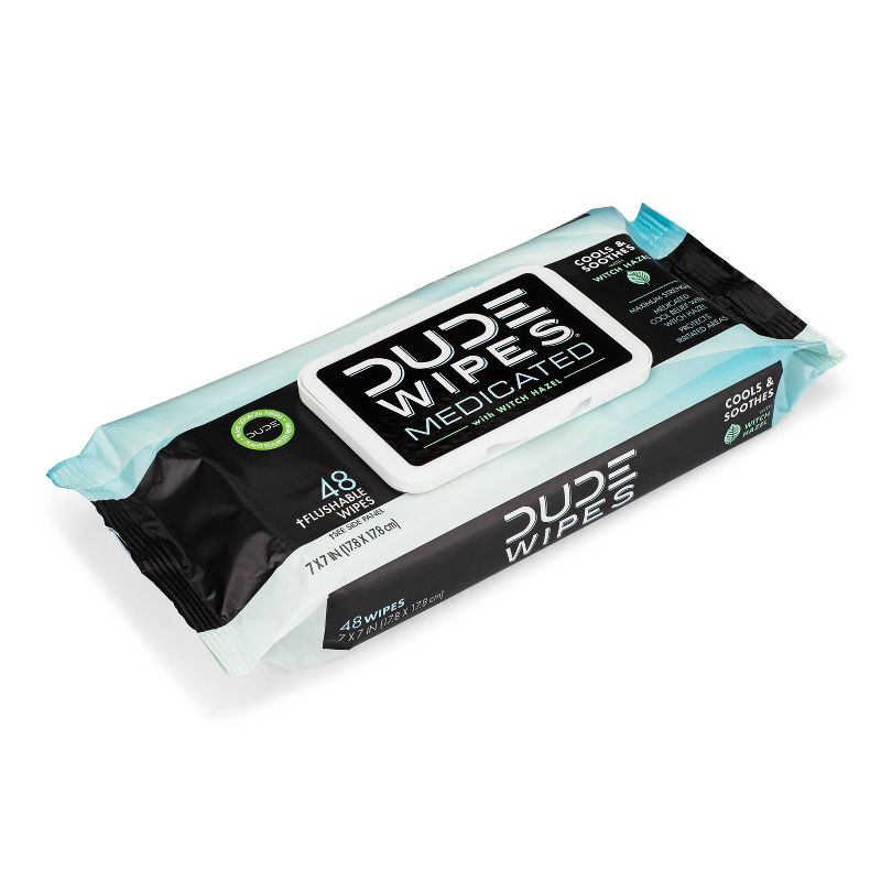 Dude Wipes Fragrance Free Medicated Flushable Wipes - 48ct, 5 of 8