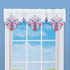 Collections Etc Patriotic Butterfly Stars Cut-Out Window Valance - 2 of 2