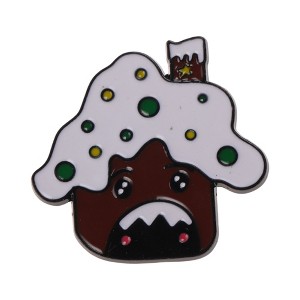 Unique Bargains Christmas Brooches Series Alloy Dripping Wax White Red 0.87"x1.02" 1 Pcs - 1 of 4