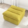 AZL1 Life Concept Sofas Comfy Accent Bean Bag Couch, Modern Armless and Backless, Suitable for Living room Bedroom, Yellow, 33.5"*35.82"*19.68" - 2 of 4