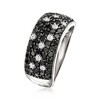 Ross-Simons 1.50 ct. t.w. Black and White Diamond Ring in Sterling Silver - 3 of 4