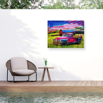 Trademark Fine Art - Celebrate Life Gallery American Country Truck Matted Framed Art