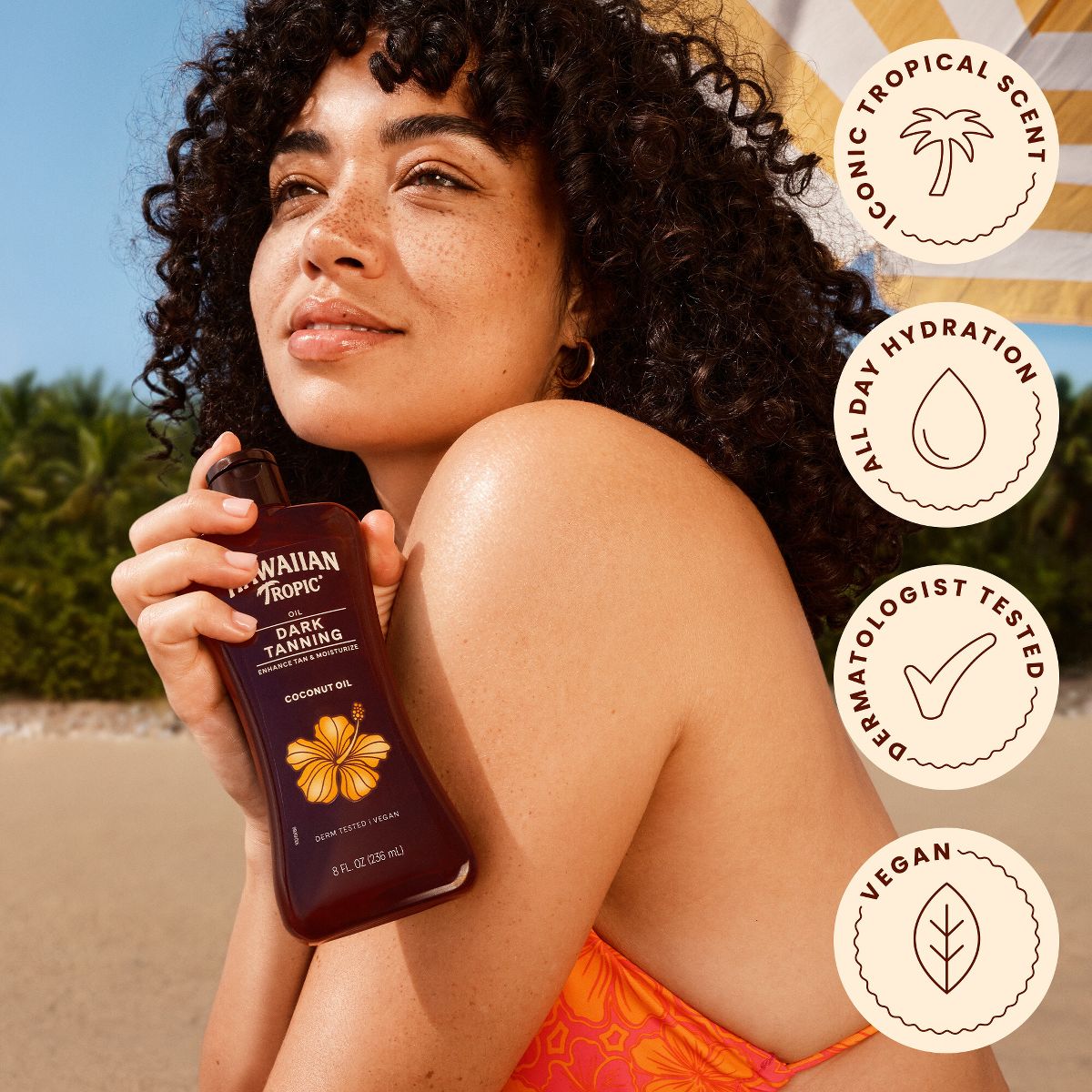 Hawaiian Tropic Dark Tanning Oil - 8oz - thumbnail 7