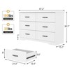 coucheta Dresser, Dresser for Bedroom, Chest of Drawers with Anti-Tip Device and Metal Handle, Drawer Organizer for Bedroom - 2 of 4