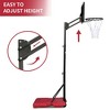 RISOKEYS Portable Basketball Hoop, Height Adjustable 4.8-7.7ft, with 28'' Backboard and Wheels, for Indoor Outdoor - 4 of 4