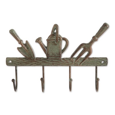 2.4" Indoor/Outdoor Garden Tools Wall Hook Metal Plant Stand - Zingz & Thingz