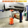 20 Gallon Waste Oil Drain Tank Air Operated Adjustable Funnel (38-65") 360¡ã Wheels & Toolbox Portable - 2 of 4