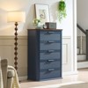 Sapphtopaz Modern Dresser with Curved Profile Design Fluted Chest of Drawers with Wood Handles Chest of Drawers for Bedroom, Entryway - 3 of 4