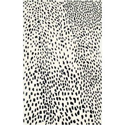 Hauteloom Rectangle Area Rug   Off White