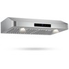 Hooure 30 in. 900 CFM Stainless Steel Range Hood with 4-Speed Settings, Remote Control Removable LED Lights and Gesture Control - 2 of 4