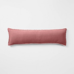 Lumbar Heavyweight Linen Blend Throw Pillow - Casaluna™ - 1 of 4