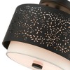 Livex Lighting Noria 2 - Light Semi-Flush Mount in  Black - 3 of 4