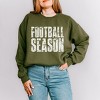 Football Season Block Distressed - Women's Graphic Sweatshirt - 3 of 4