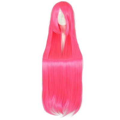 Unique Bargains Women Human Long Hair Wigs 39" with Wig Cap
