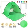 iMountek"Pop-Up Beach Tent Sun Shade Shelter, UV Protection, Waterproof, for 2-3 People with Net Window"BlueCoffeeGreenPurple&Red - 3 of 4
