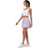 Clotth 2-In-1 High Waisted Athletic Shorts For Women – Gym, Yoga, Running, Golf ,Tennis With Pockets Comfy Flowery Skort For Lounge, Beach - 2 of 4