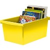 Storex Medium Classroom Storage Bin 16.75" x 11.87" x 8.28" Yellow (STX61484U06C) - 4 of 4