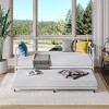 coucheta Twin Daybed with Trundle - Metal Day Bed Twin Trundle Bed Frame - 3 of 4