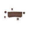 Meridian Furniture,Arc Brown Vegan Leather Modular Sofa - 4 of 4