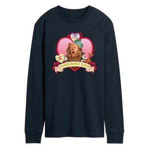 Men's - Wizard of Oz - Heart Cowardly Lion Long Sleeve Graphic T-Shirt - 1 of 4