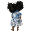 Doll Clothes Superstore Blue Flowers Dress Compatible With 18 Inch Girl Dolls Like American Girl Our Generation My Life Dolls - 4 of 4