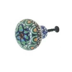 Blue Rose Polish Pottery 440 Ceramika Artystyczna Drawer Pull - 1 of 1