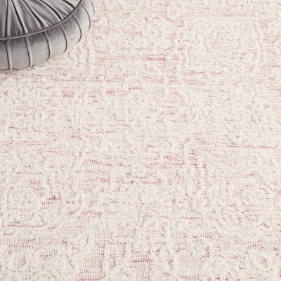 Ivory Wool Handmade Tufted 5' x 8' Area Rug
