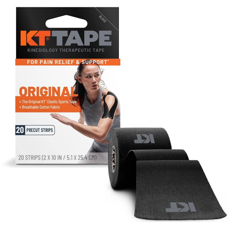 KT Tape Original Elastic Sports Tape 20 Strips, 1 of 7