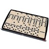 WE Games Double 6 Dominoes - Ivory with Black Vinyl Case - 3 of 4