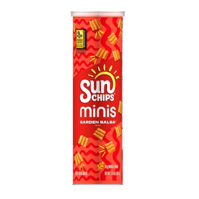 SunChips Minis Garden Salsa Flavored Canister, 3.75 oz, Pack of 3