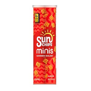 SunChips Minis Garden Salsa Flavored Canister, 3.75 oz, Pack of 3 - 1 of 4