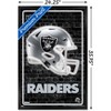 Trends International NFL Las Vegas Raiders - Neon Helmet 23 Framed Wall Poster Prints - 3 of 4