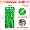 Unique Bargains Wedding Birthday Party Decoration Foil Fringe Backdrop Curtain 2 Pcs - 2 of 4
