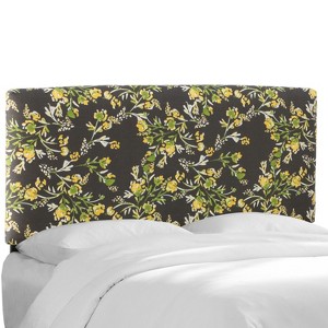 Full Riley Upholstered Headboard Brown Floral - Cloth & Co.
