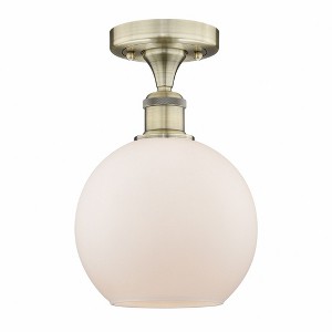 Athens - 1 Light Semi-Flush Mount In Industrial Style-10.75 Inches Tall and 8 Inches Wide - 1 of 1