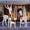 Karl Home 3PCS Reindeer Family Christmas Decoration with LED Lights - 2 of 4