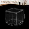 Unique Bargains Acrylic Cube Storage Collectible Display Boxes 2 Pcs Clear - 2 of 4